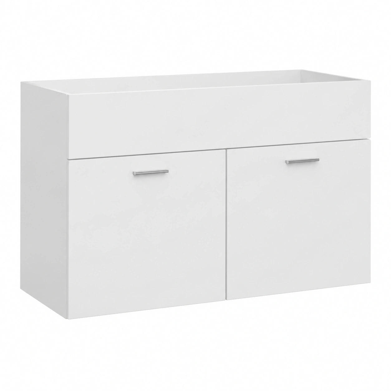 Mueble de Baño Blanco Brillante con Almacenamiento 90x38,5x46 cm