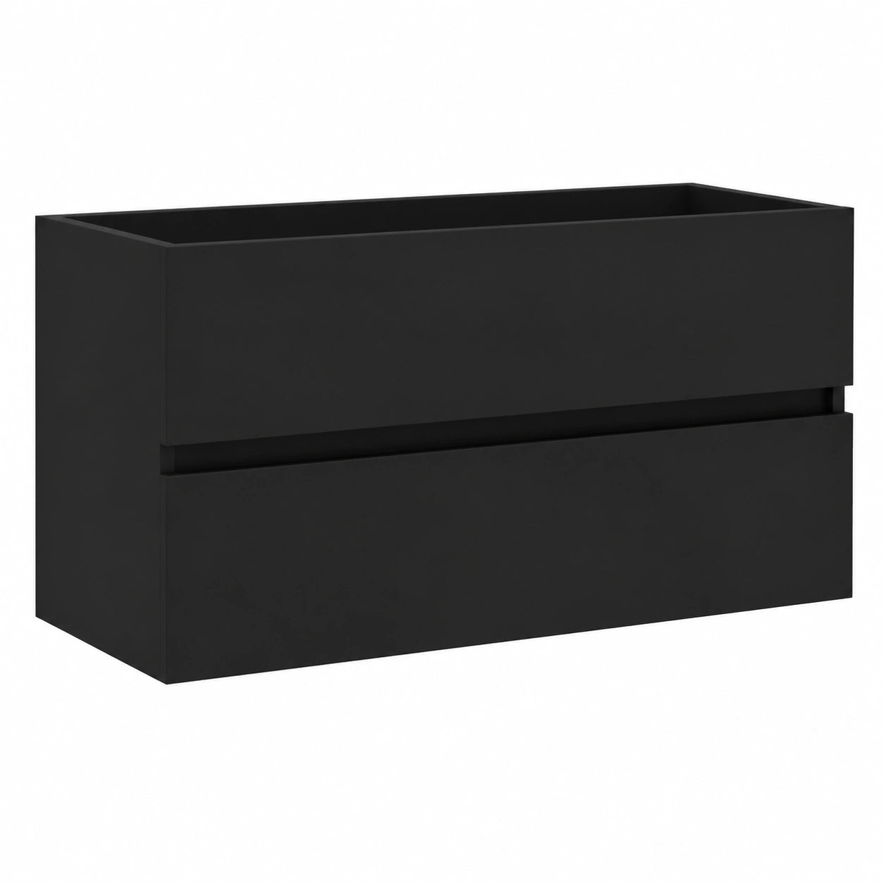 Mueble Bajo para Lavabo de Madera Negra con Estantes 90x38,5x45 cm