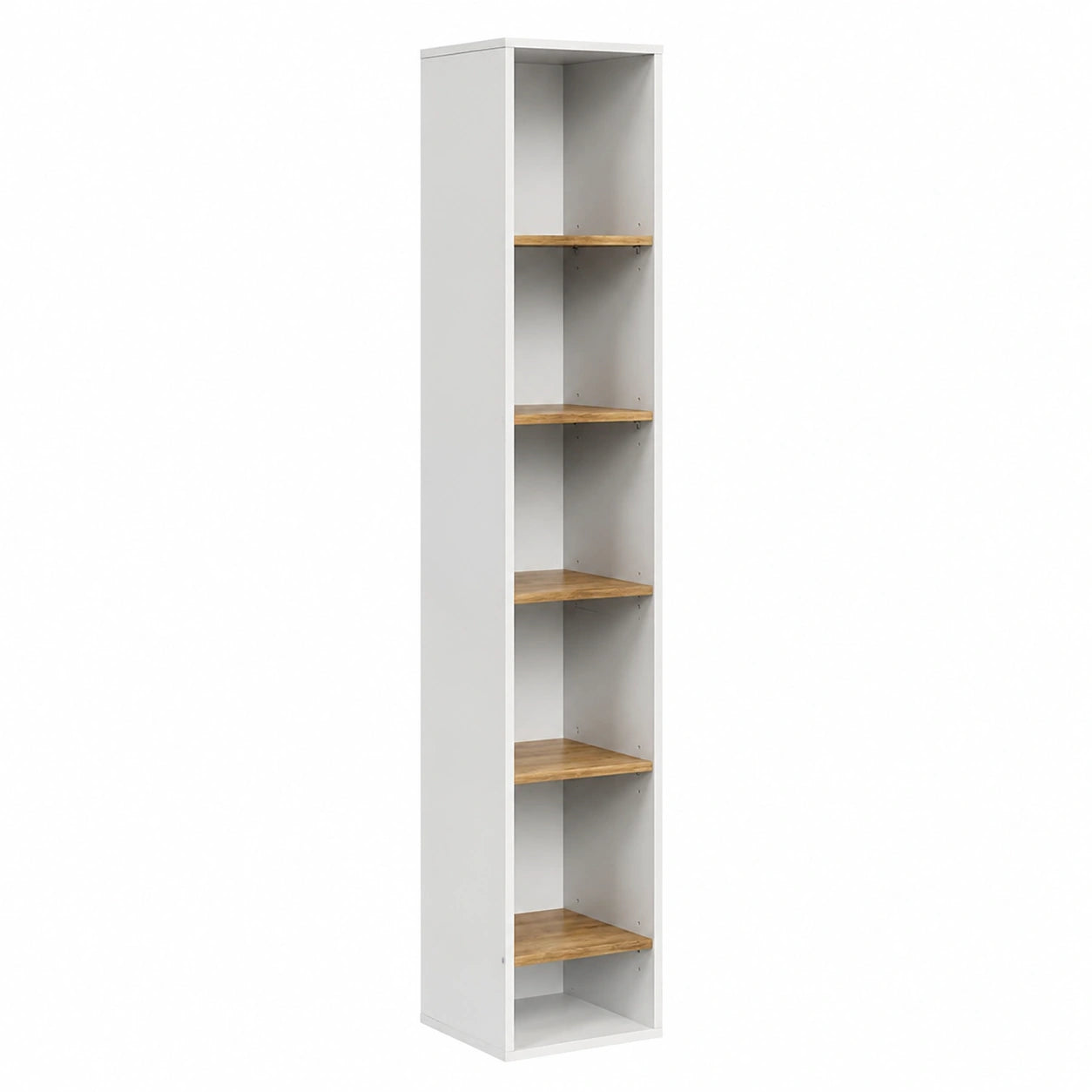 Armario alto de baño Viktor, blanco, 30 x 188.6 cm, ideal para accesorios