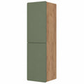 Armario de Pared Izan de Vicco, Roble Verde/Dorado, 36.6x171.6 cm, Combinable con Muebles de Baño