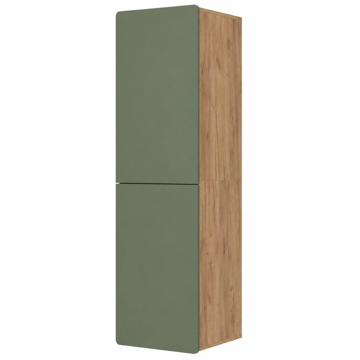 Armario de Pared Izan de Vicco, Roble Verde/Dorado, 36.6x171.6 cm, Combinable con Muebles de Baño