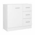 Armario de Baño Blanco de Madera, 63x30x54 cm