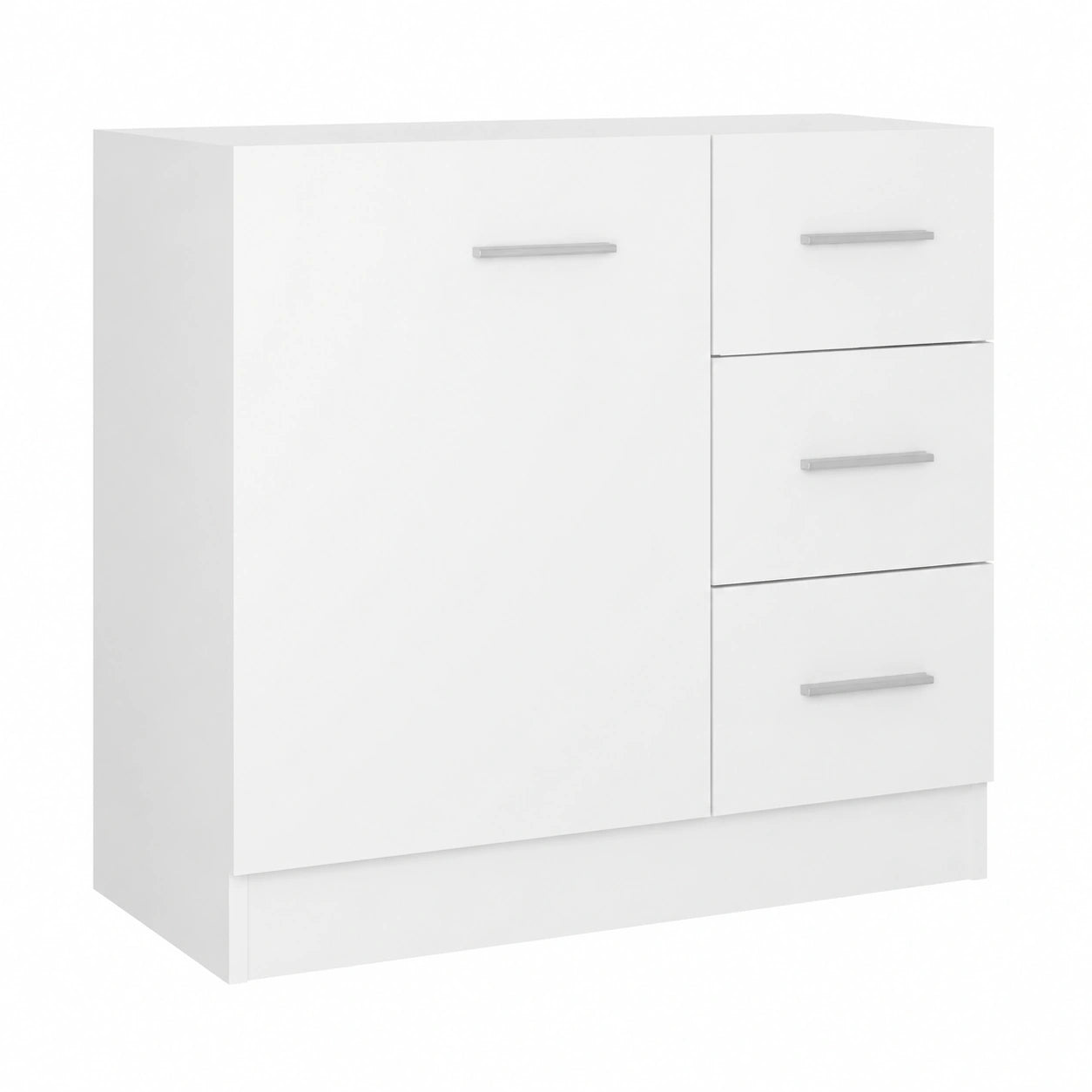 Armario de Baño Blanco de Madera, 63x30x54 cm