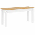 Banco de Comedor de Madera de Pino Blanco 105x30x45cm