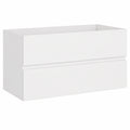 Armario Bajo Lavabo Blanco de Madera Contrachapada, 90x38,5x45 cm