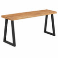 Banco de Madera de Acacia Maciza con Borde Natural 105 cm
