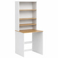 Mueble Organizador para Lavadora con Estante, Blanco y Artesano, 66 x 88.2 cm