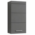 Armario de Cocina Superior en Gris Agave Brillante, 37x77x89 cm