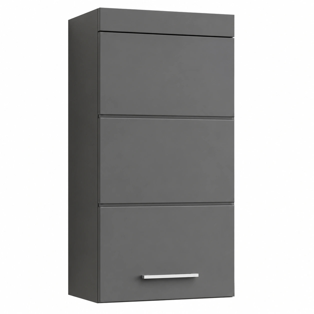 Armario de Cocina Superior en Gris Agave Brillante, 37x77x89 cm