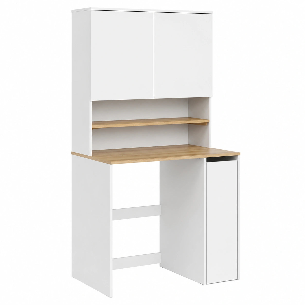 Armario Multifuncional para Lavadora, Blanco, con Estantes para Detergentes y Toallas, 93.6 x 88.2 cm