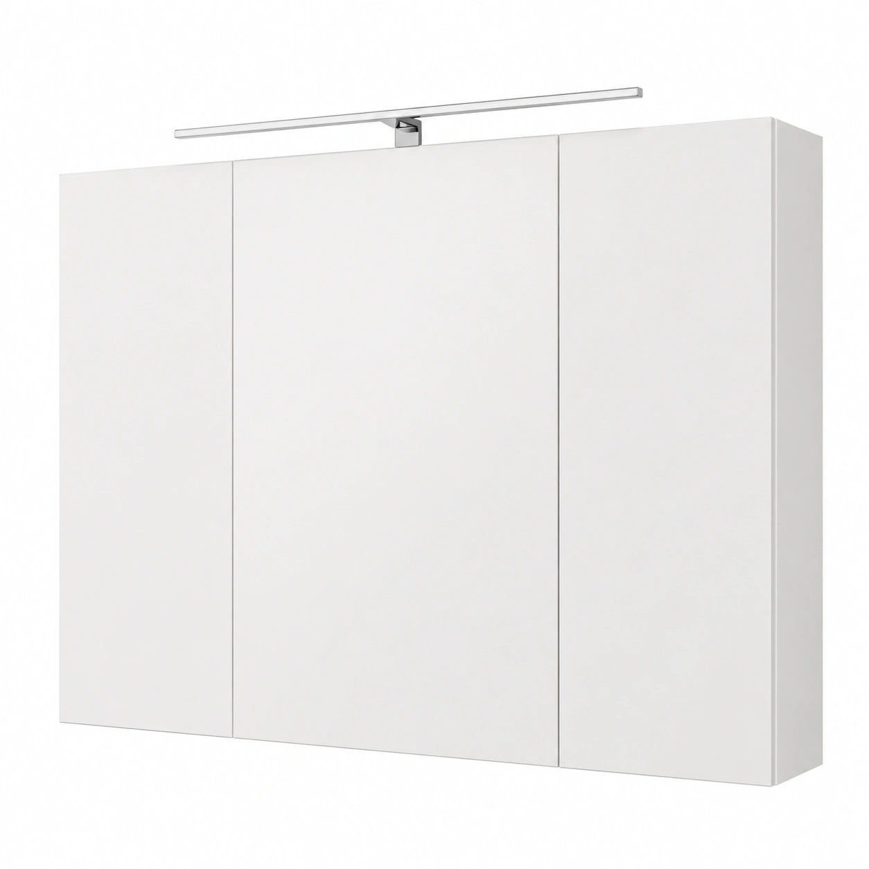 Armario de Baño LED con Espejo y Estantes Ajustables 90x72 cm