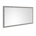 Espejo de Baño LED Moderna con Marco de Acrílico Gris 100x37 cm