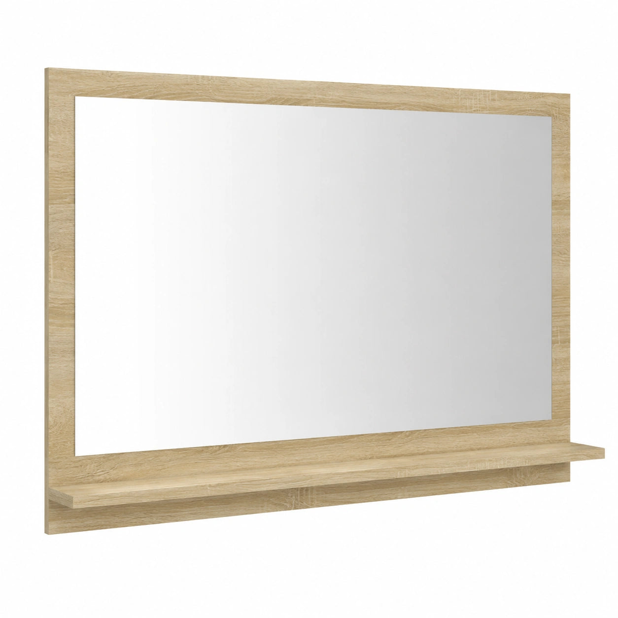 Espejo de Baño Moderno de Roble Sonoma 60x10,5x37 cm Decorativo