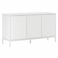 Aparador Blanco de Madera Auri con 3 Puertas, 140x40x80 cm
