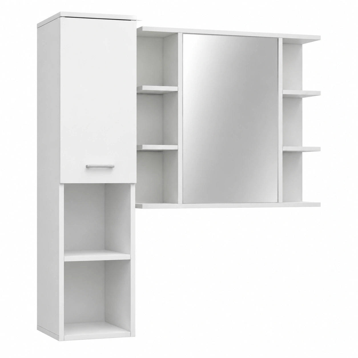 Armario de Espejo para Baño Blanco 80x20.5x64 cm | Almacenamiento Robusto