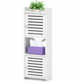 Estantería Ajustable para Baño con Soporte de Papel Higiénico