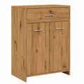 Armario de Baño de Madera Roble 60x33x80 cm con Almacenaje